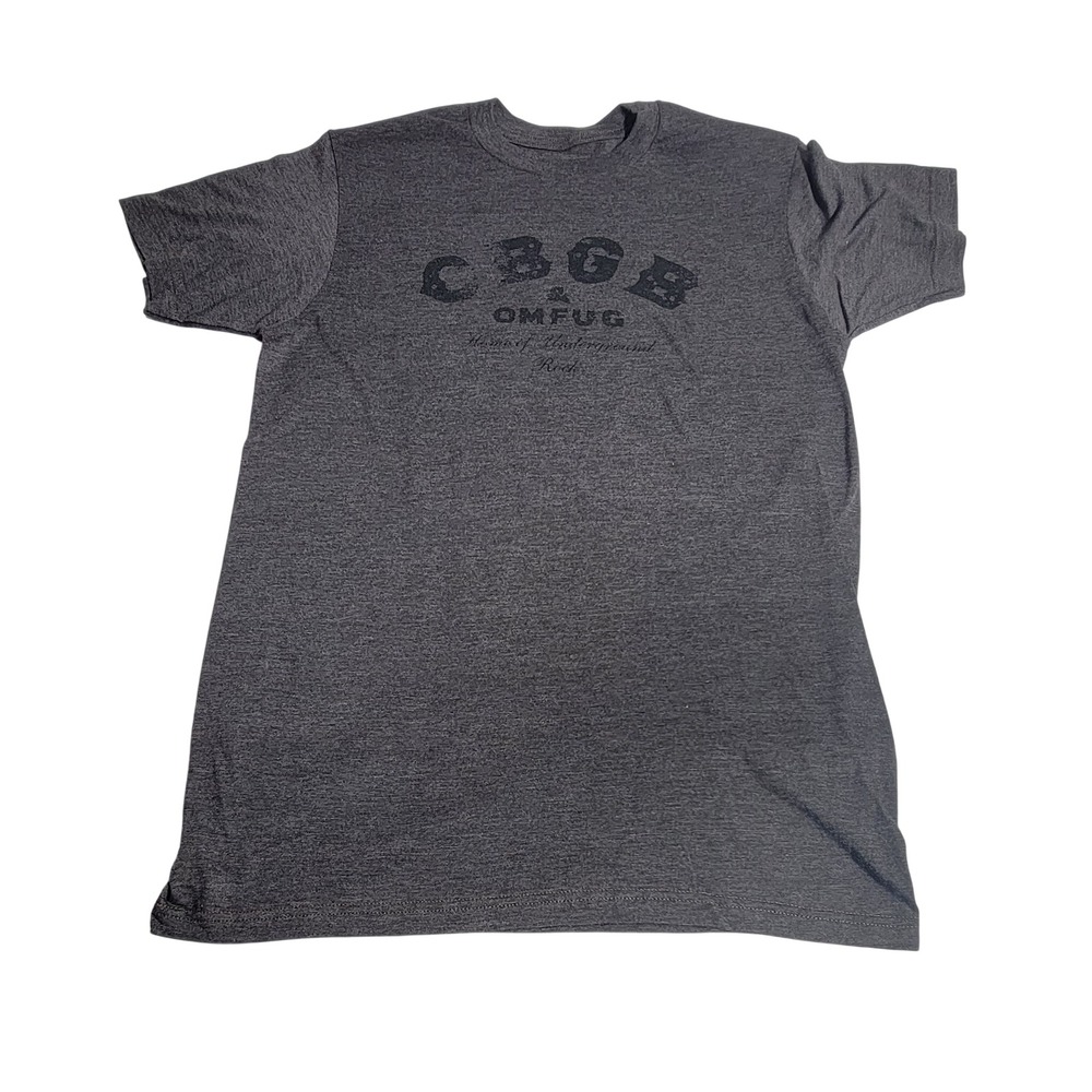 CBGB OMFUG Home of Underground Rock Graphic T-Shirt Mens Medium Charcoal Heather
